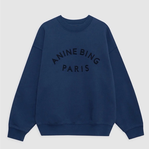 Anine Bing Tops - Anine Bing Women's Blue Sweatshirt